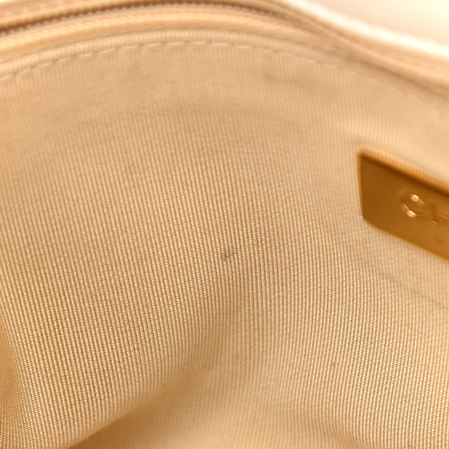 Shiny Crumpled Calfskin Quilted Medium Chanel 19 Flap White