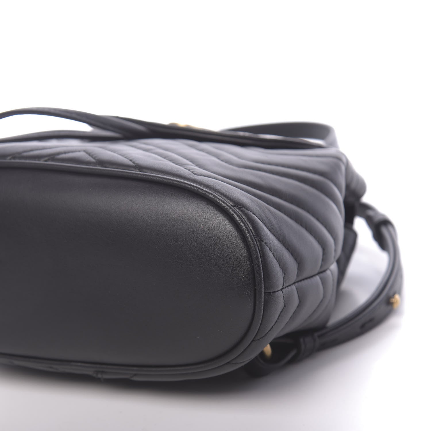 Gucci Calfskin Matelasse GG Marmont Flap Backpack Black 10 of 10