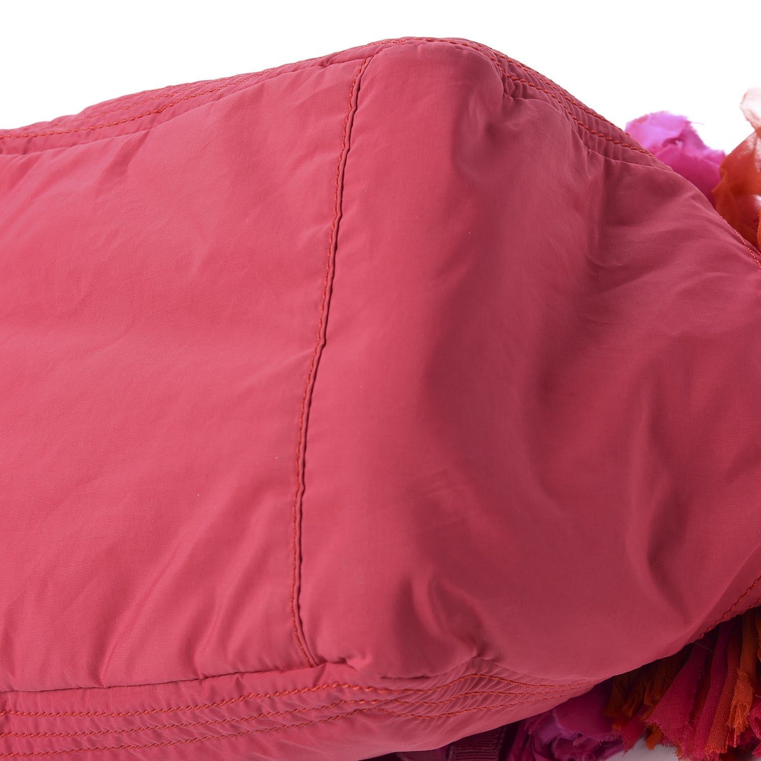 Lanvin Nylon Taffeta Pom Pom Tote Pink 7 of 11