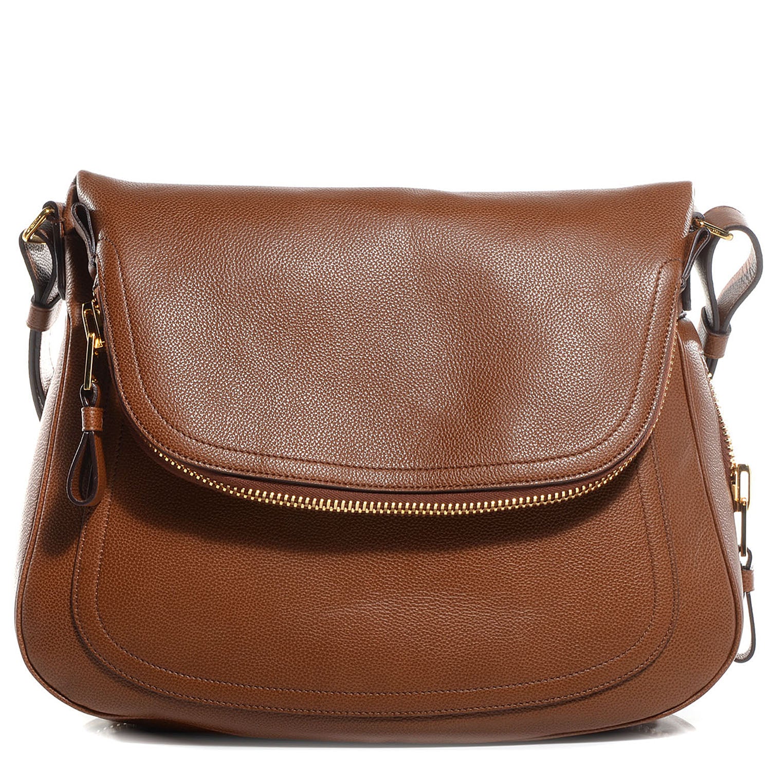 Tom Ford Pebbled Calfskin Large Jennifer Caramel 1 of 8