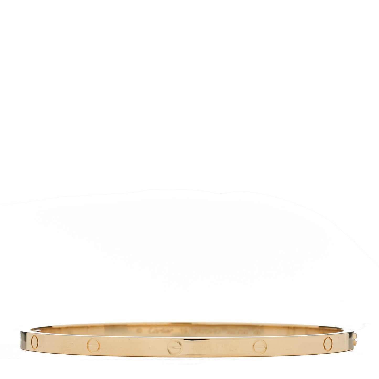 18K Yellow Gold Small LOVE Bracelet 19