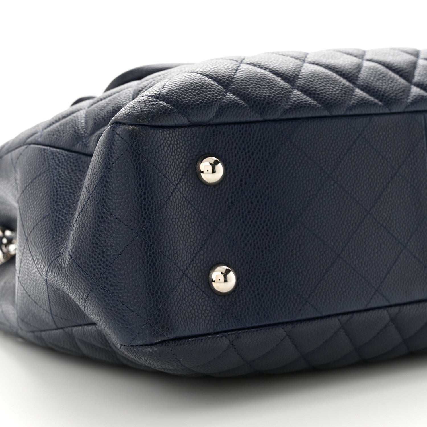 Chanel Caviar Quilted Flap Tote Navy Blue 9 of 12