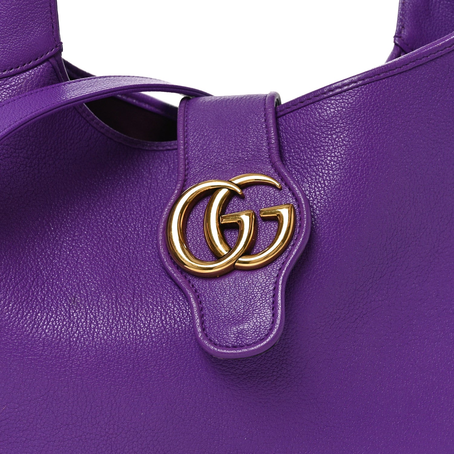 Gucci Goatskin Medium Aphrodite Shoulder Bag Shine Purple 8 of 10