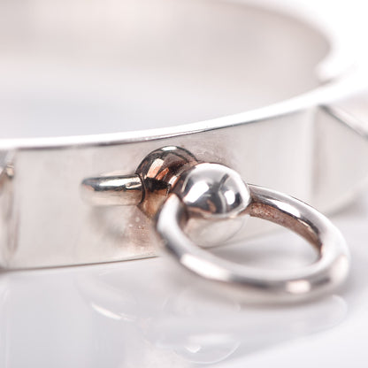 Hermes Sterling Silver PM Collier De Chien Bracelet XL 5 of 14