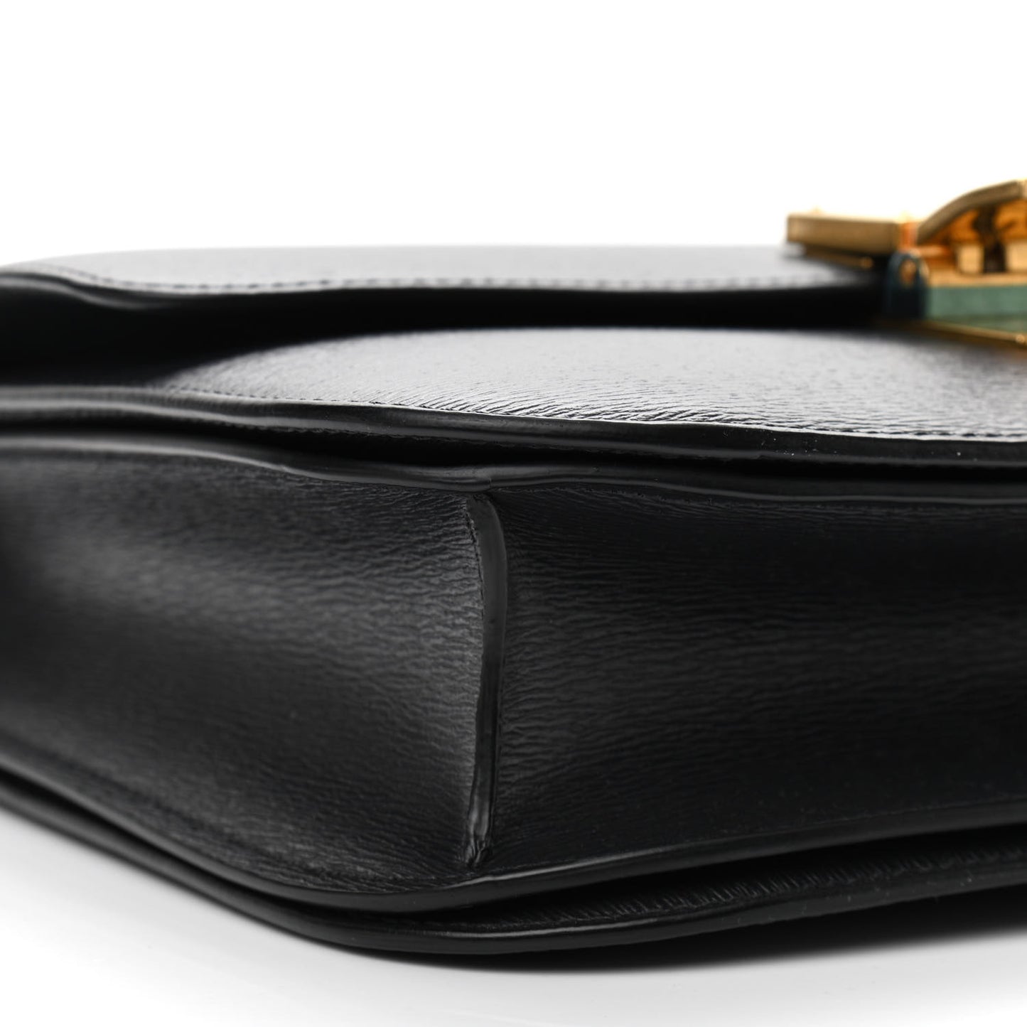 Liege Calfskin Medium Classic Box Flap Bag Black