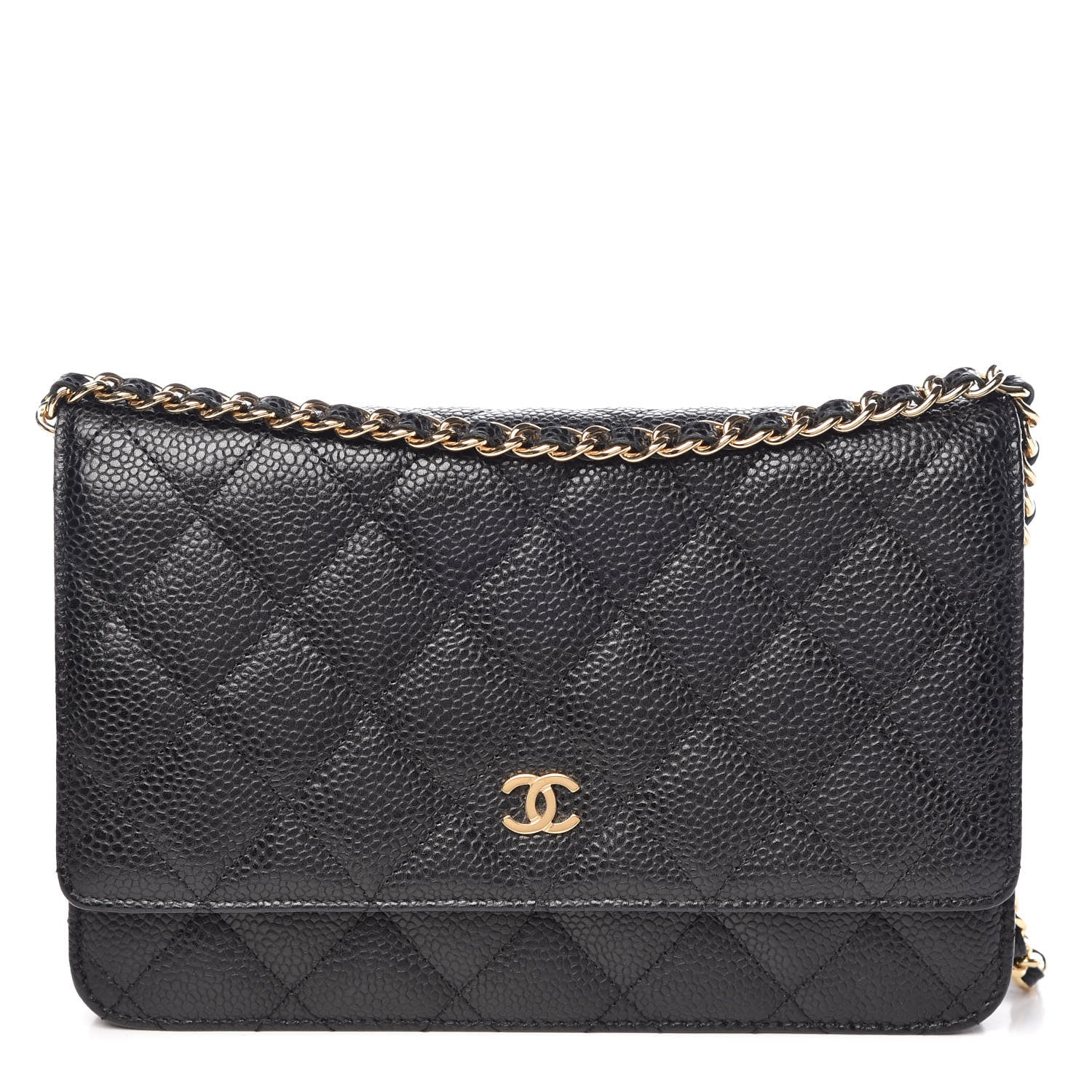Chanel Caviar Quilted Wallet On Chain WOC Black 1 of 11