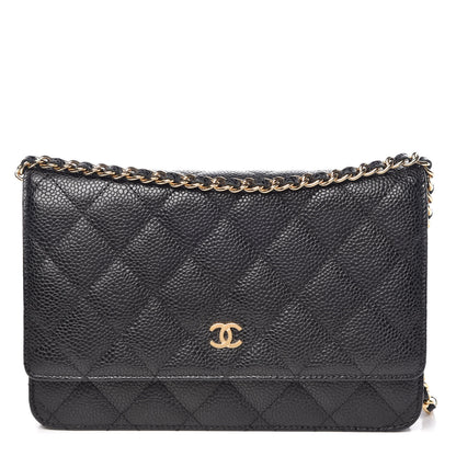 Chanel Caviar Quilted Wallet On Chain WOC Black 1 of 11