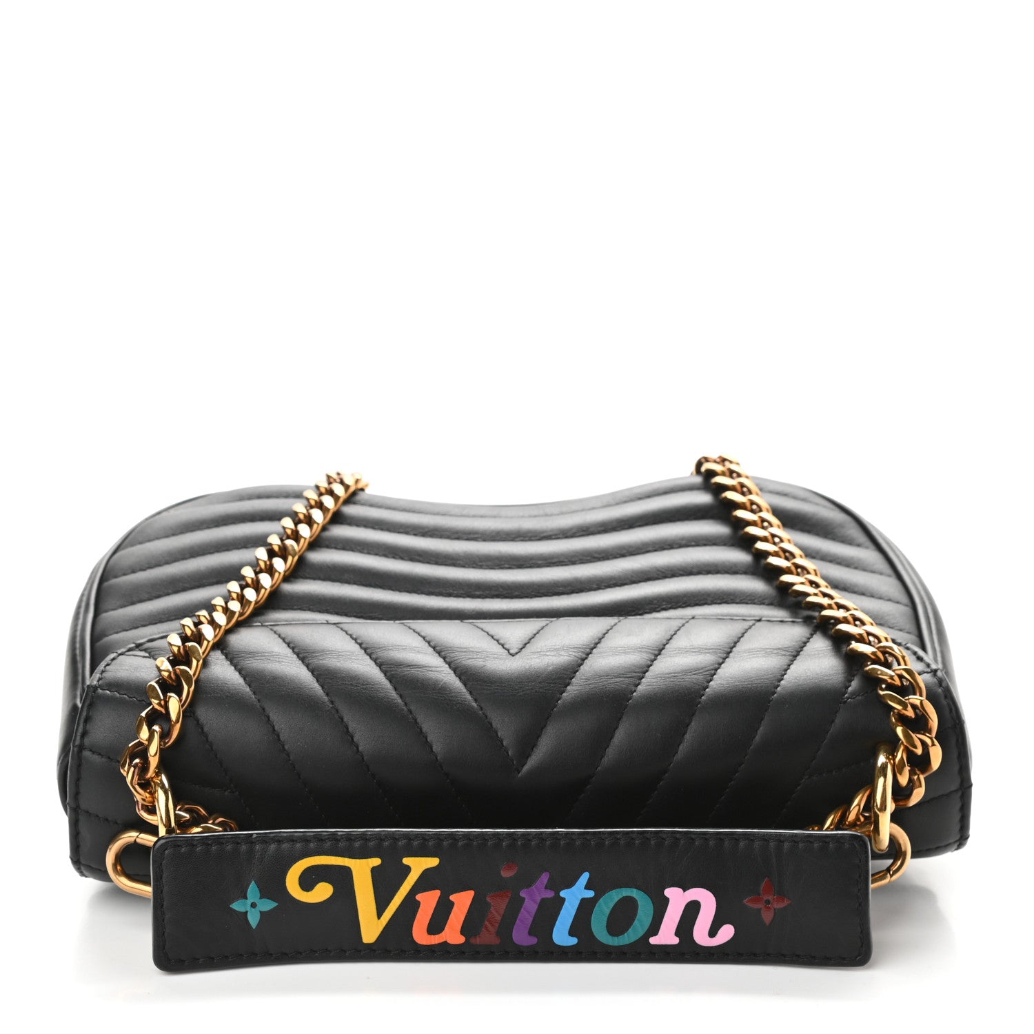 Louis Vuitton Calfskin New Wave Chain MM Black 11 of 11