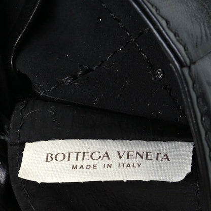 Bottega Veneta Paper Calfskin Maxi Intreccio Cassette Crossbody Bag Black 8 of 11