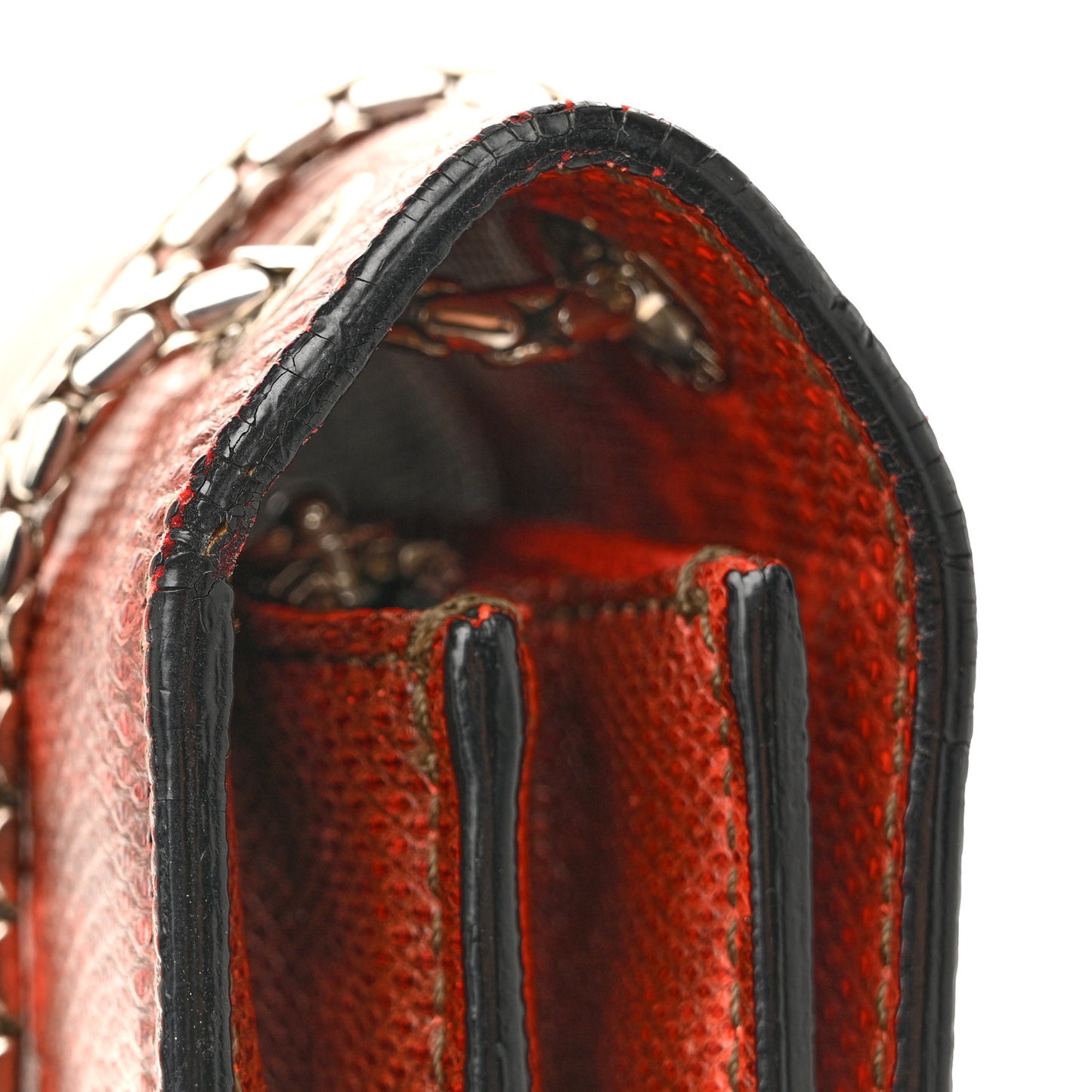 Karung Serpenti Forever Large Shoulder Bag Red