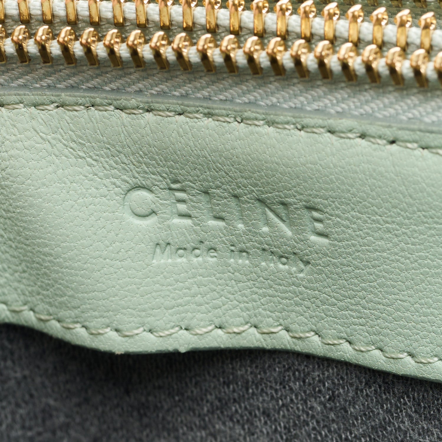 Celine Lambskin Small Trio Crossbody Bag Jade 8 of 10