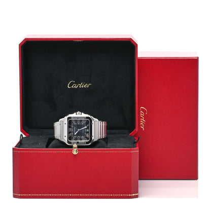 Cartier Stainless Steel 39.8mm Santos De Cartier Automatic Watch Blue 5 of 5