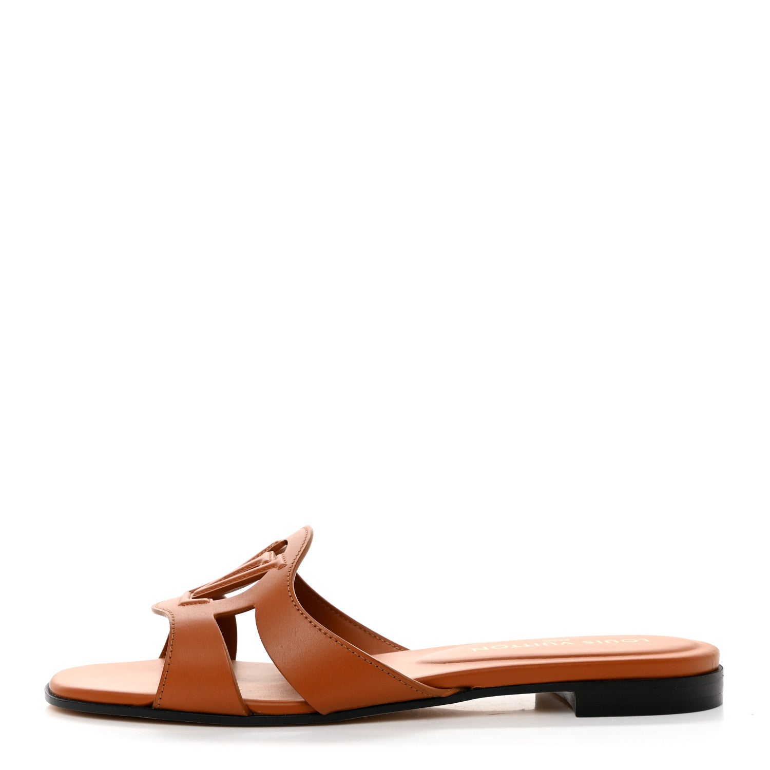 Louis Vuitton Calfskin LV Isola Flat Sandals 40 Tan 1 of 10