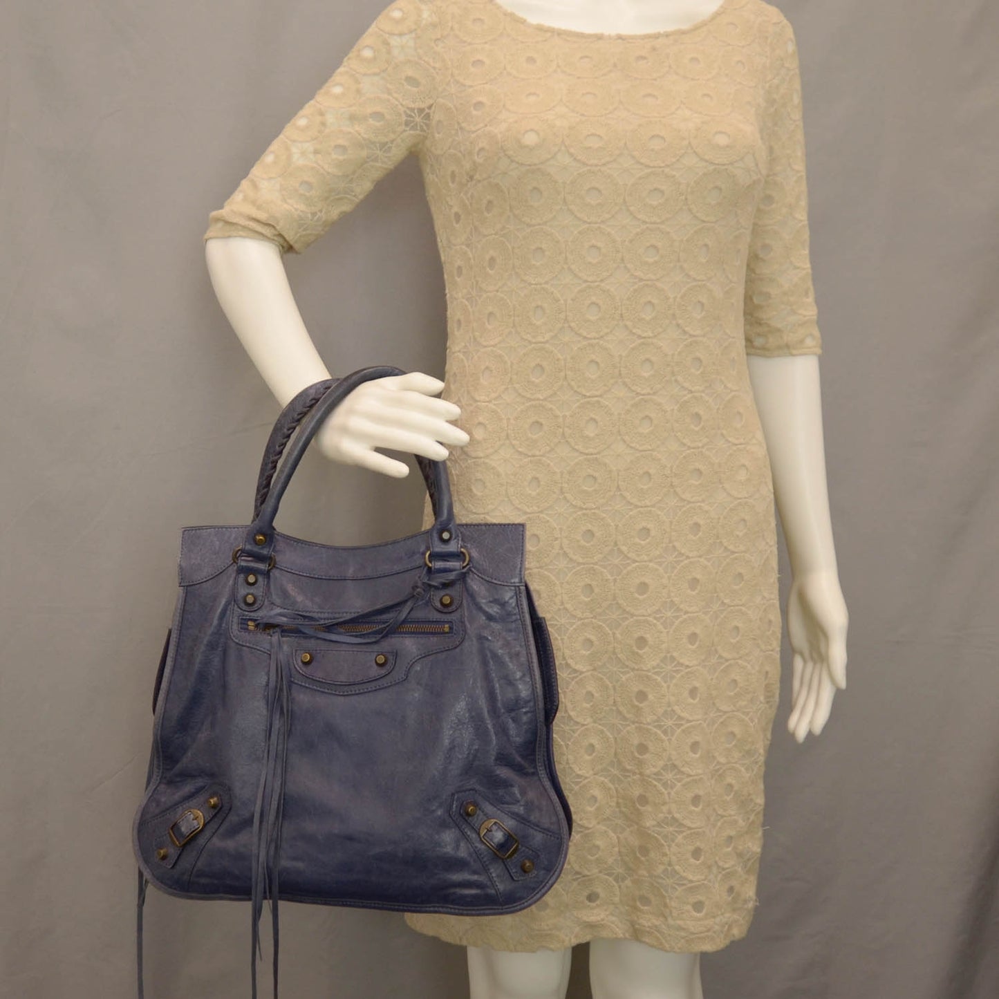 Chevre Mid Afternoon Tote Blueberry