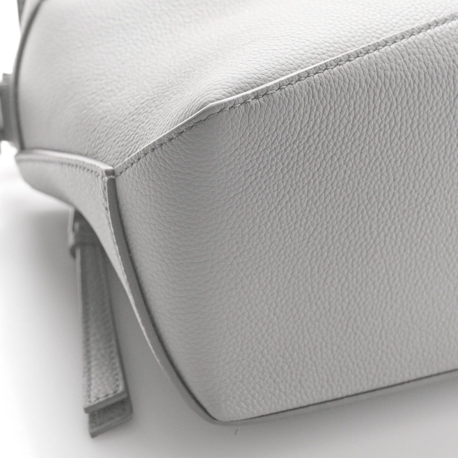 Loewe Calfskin Small Puzzle Edge Bag Pearl Grey 6 of 8