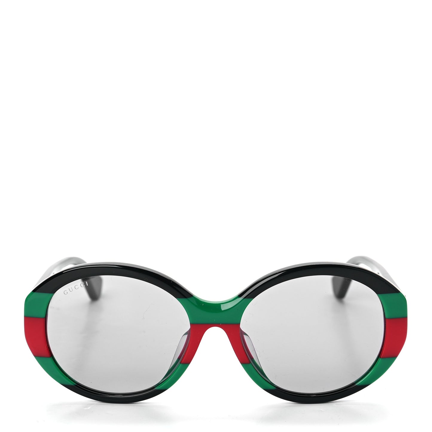 Round Web Sunglasses GG0279SA Black Green