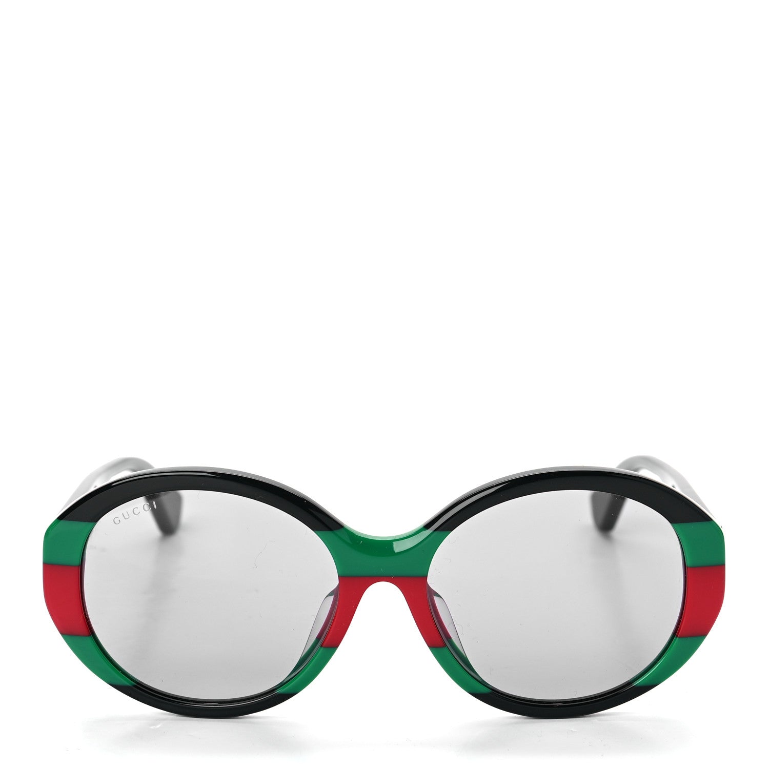 Gucci Round Web Sunglasses GG0279SA Black Green 2 of 8