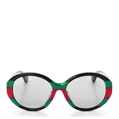 Gucci Round Web Sunglasses GG0279SA Black Green 2 of 8
