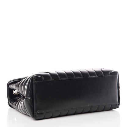 Saint Laurent Calfskin Y Quilted Monogram Medium Loulou Chain Satchel Black 4 of 10