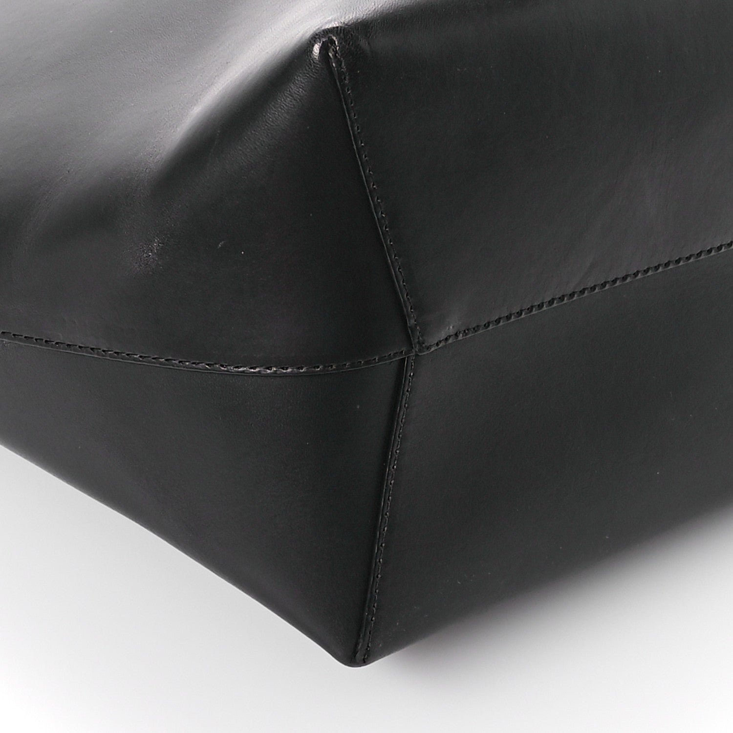 Mansur Gavriel Vegetable Tanned Calfskin Bucket Bag Black Flamma 9 of 12