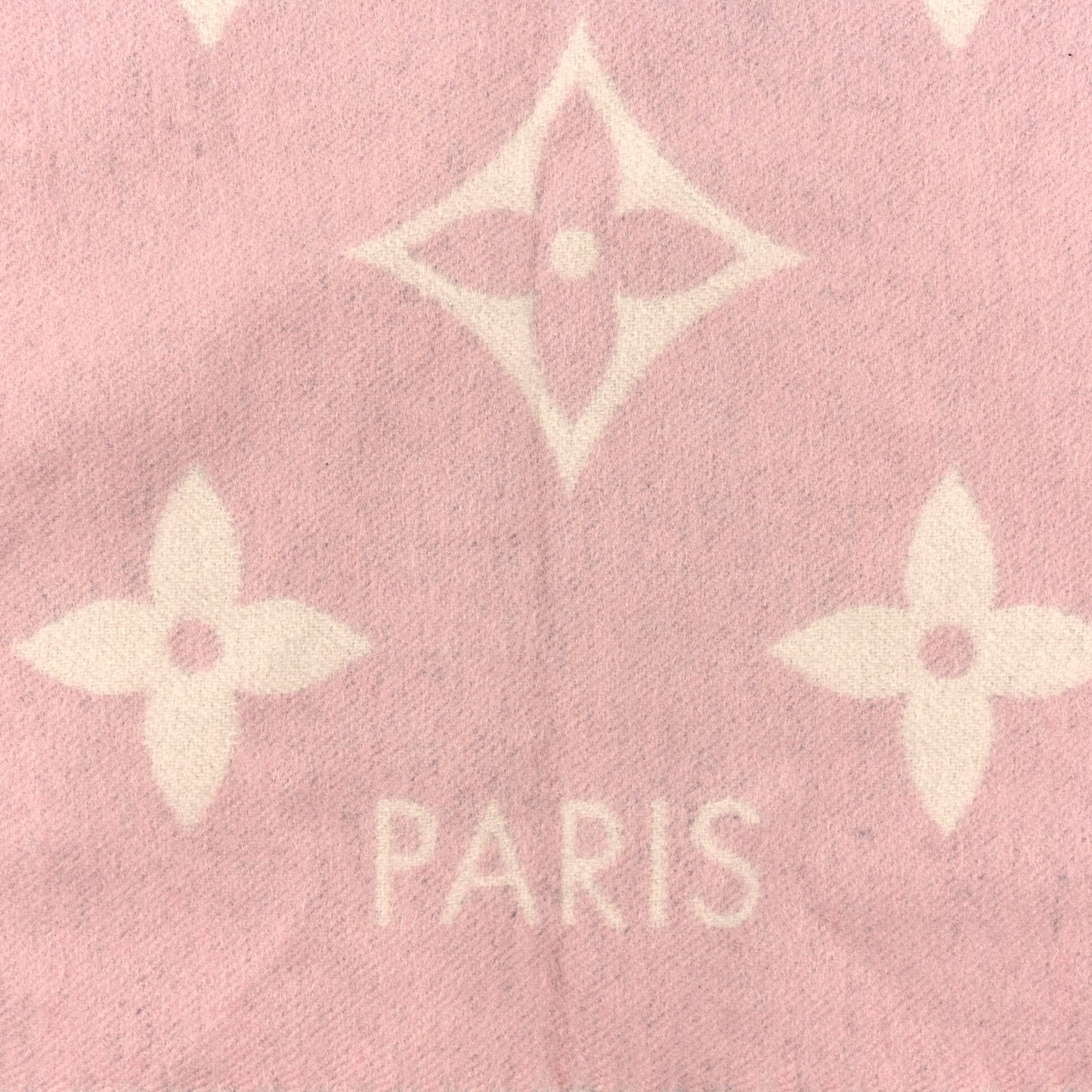 Cashmere Monogram Reykjavik Scarf Bleu Rose