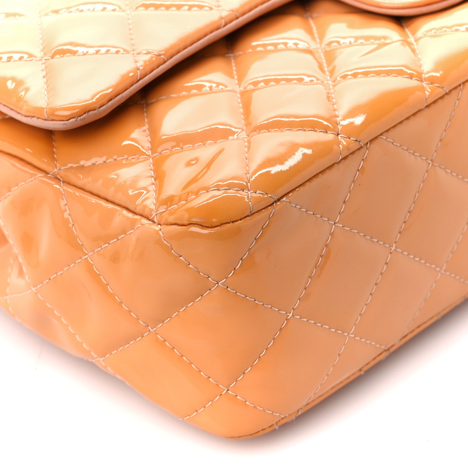 Chanel Patent Quilted Medium Double Flap Light Pink 10 of 11
