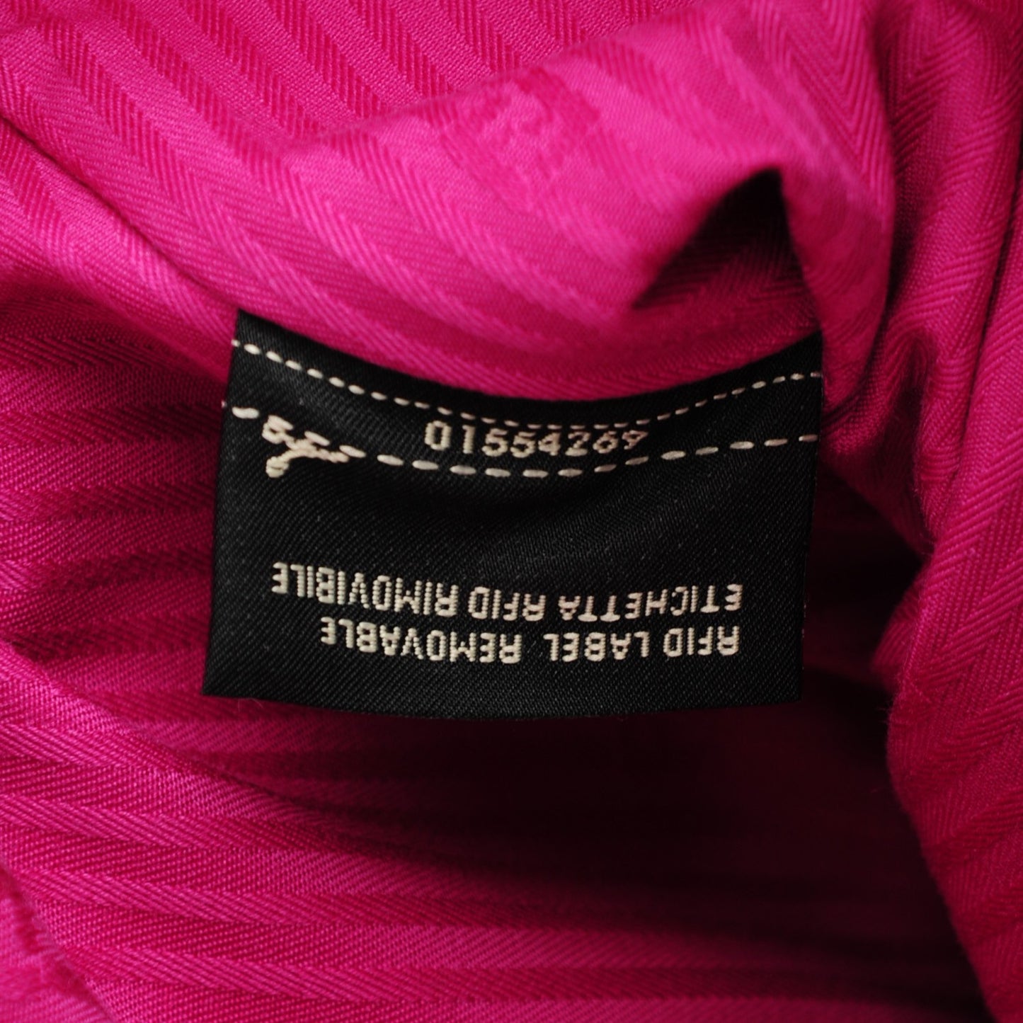Vitello Elite Triangle Inlay Petite 2Jours Tote Magenta