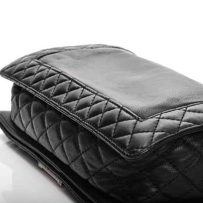 Chanel Calfskin New Medium Boy Reverso Flap Black 11 of 12