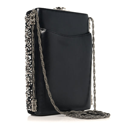 Chanel Crystal Calfskin Minaudiere Clutch Black 3 of 11