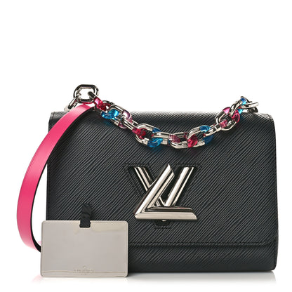 Louis Vuitton Epi Twist Shoulder Bag MM Black Pink 1 of 8
