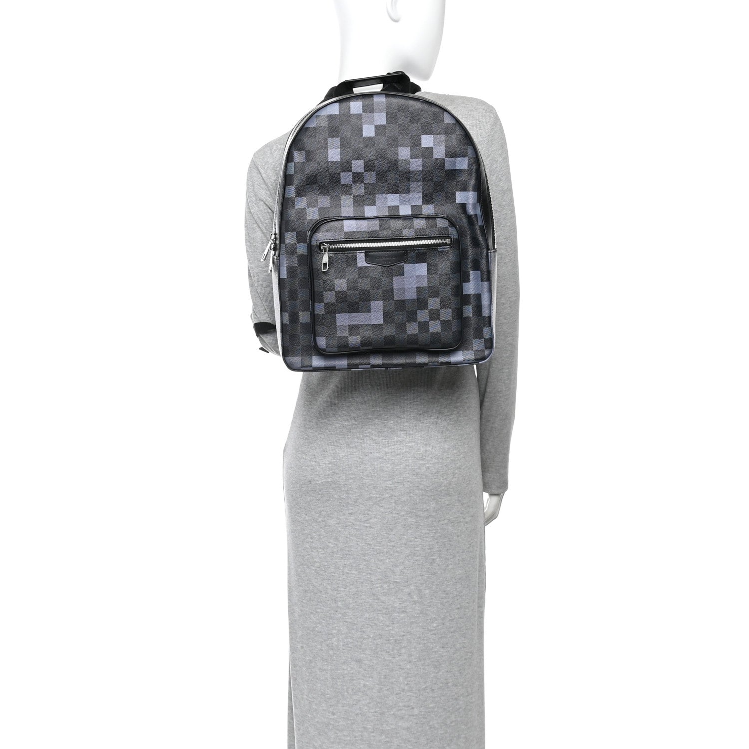 Louis Vuitton Damier Graphite Pixel Josh Backpack Gris 2 of 9