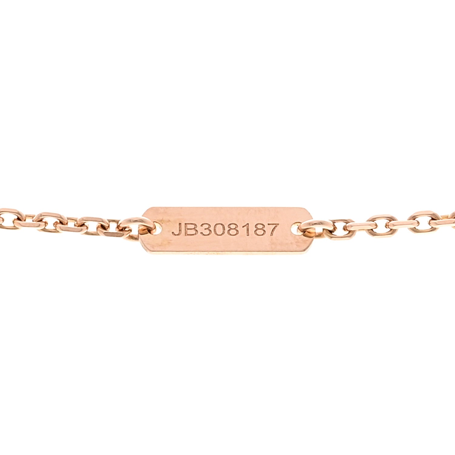 Van Cleef & Arpels 18K Rose Gold Vintage Alhambra Pendant Necklace 5 of 6