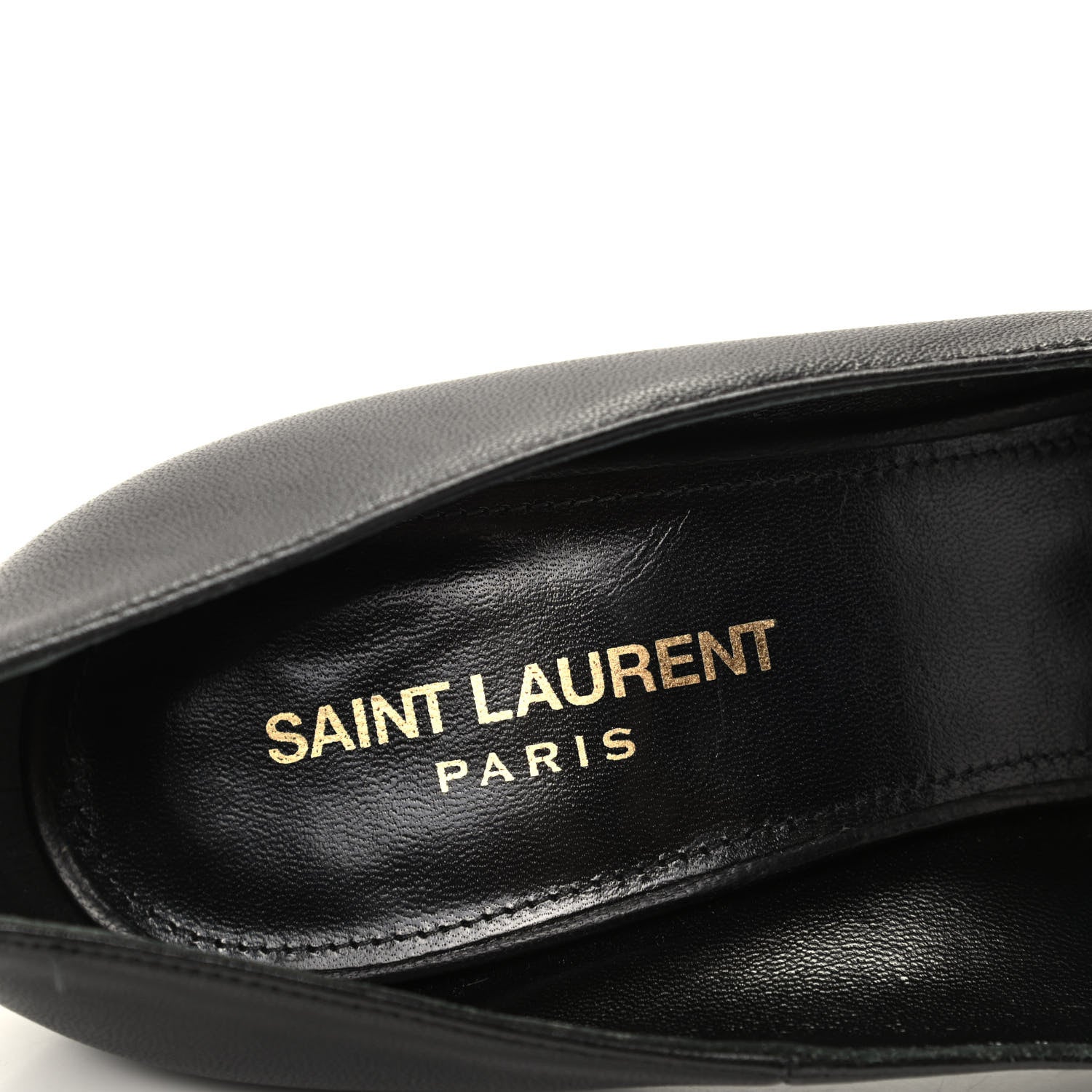 Saint Laurent Calfskin Opyum 110 Pumps 38.5 Black 6 of 9