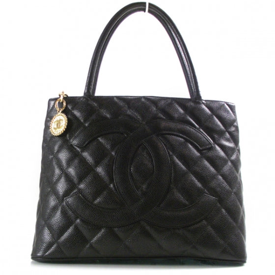 Chanel Caviar Medallion Tote Black 1 of 11