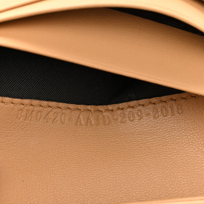 Fendi Nappa Matisse FF Diagonal Embossed Baguette Wallet Miele Scuro 8 of 9