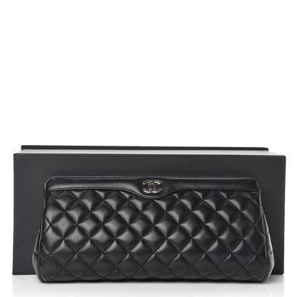 Chanel Lambskin Quilted Clutch Black 11 of 11