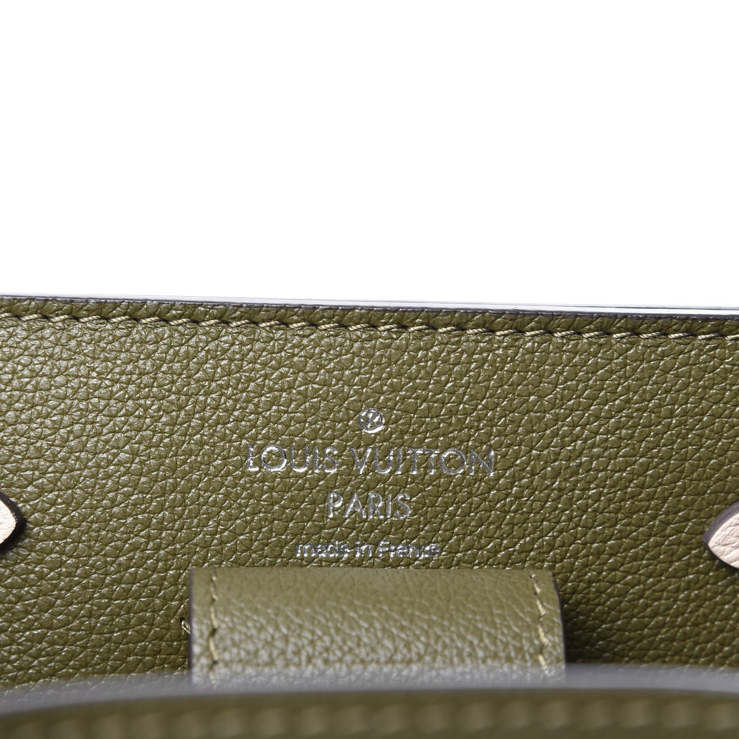 Louis Vuitton Calfskin Lockme Bucket Laurier Green Toffee Latte Beige Black 8 of 9