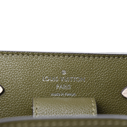 Louis Vuitton Calfskin Lockme Bucket Laurier Green Toffee Latte Beige Black 8 of 9