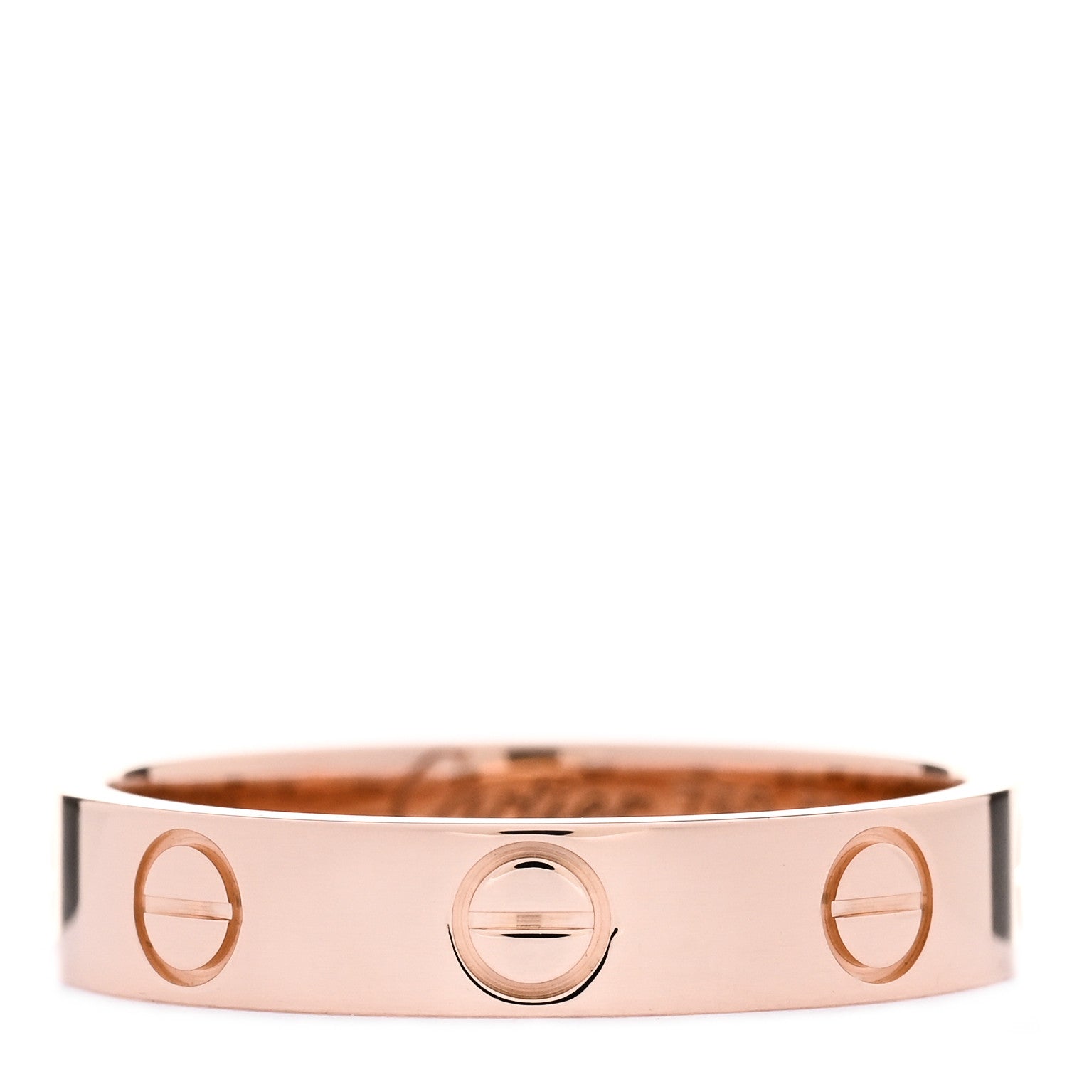 Cartier 18K Pink Gold 3.5mm LOVE Wedding Band Ring 50 5.25 1 of 4