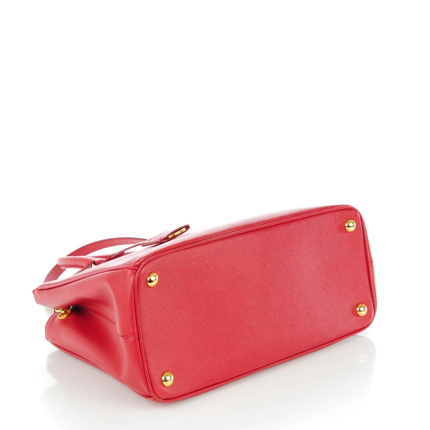 Saffiano Small Galleria Double Zip Tote Fuoco