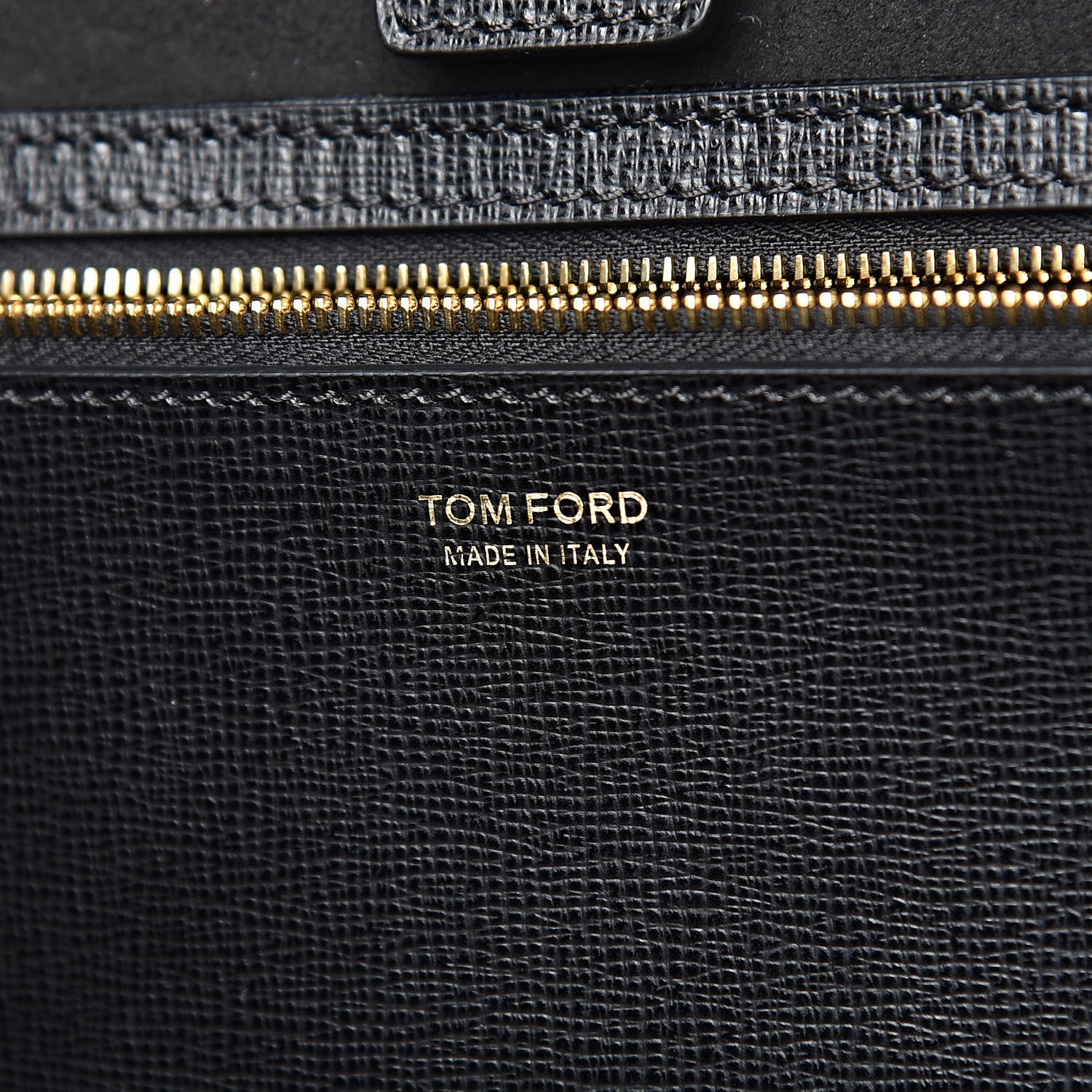 Tom Ford Saffiano Medium T Tote Black 6 of 11