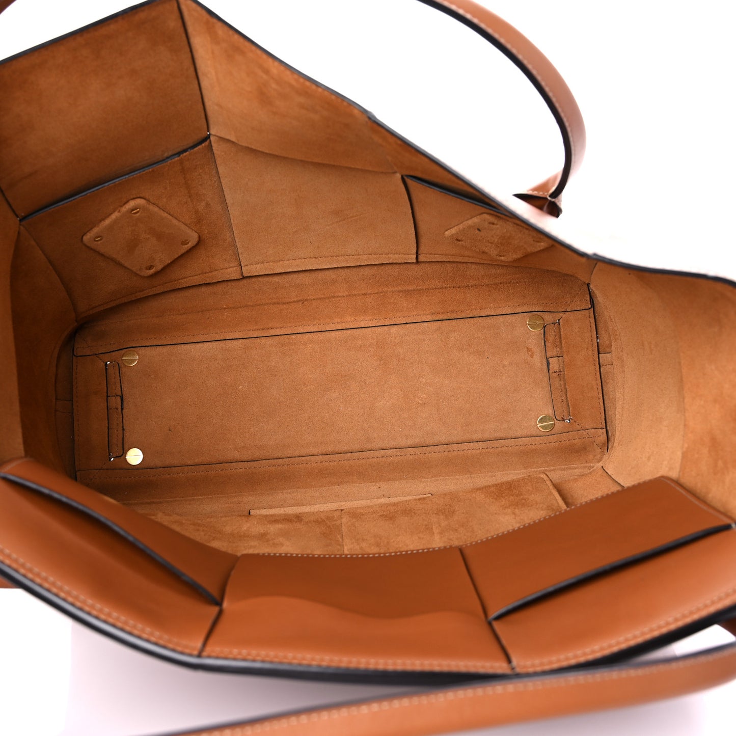 French Calfskin Maxi Intrecciato Large Arco Wood