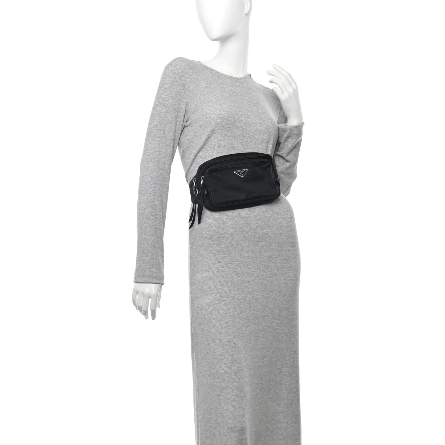 Tessuto Nylon Belt Bag Black