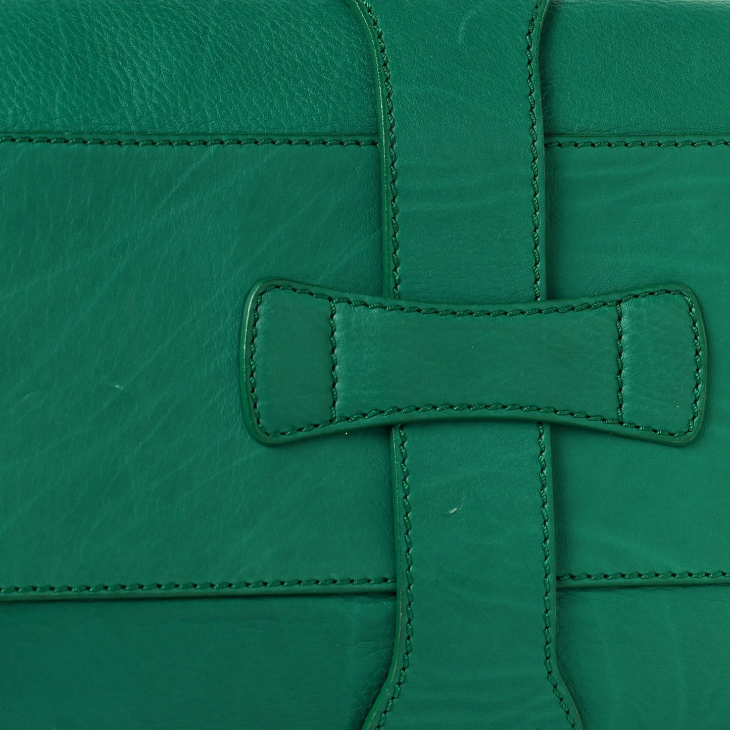 Grainy Calfskin Small Ramona Satchel Green