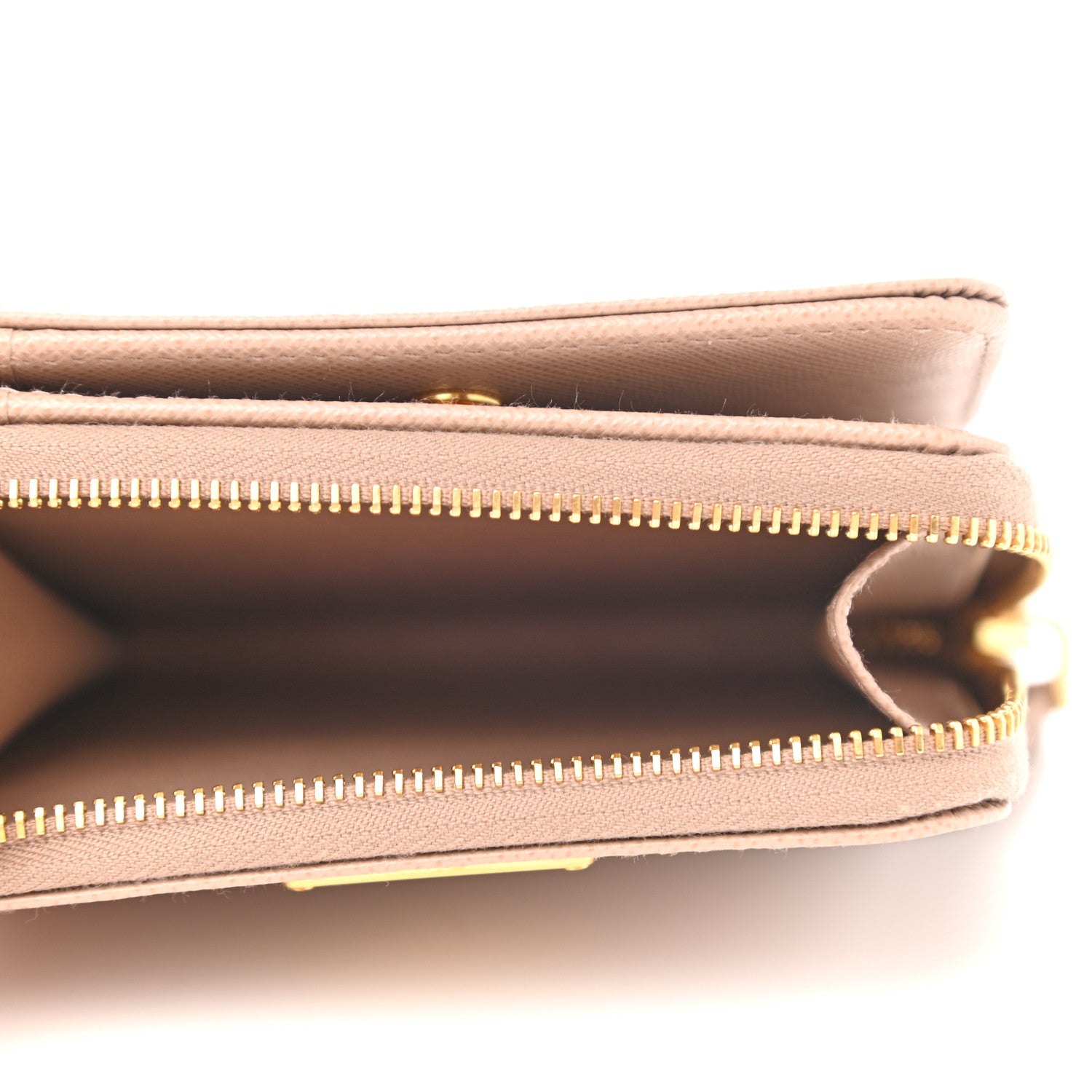 Prada Saffiano Metal Compact Wallet Cammeo 5 of 8