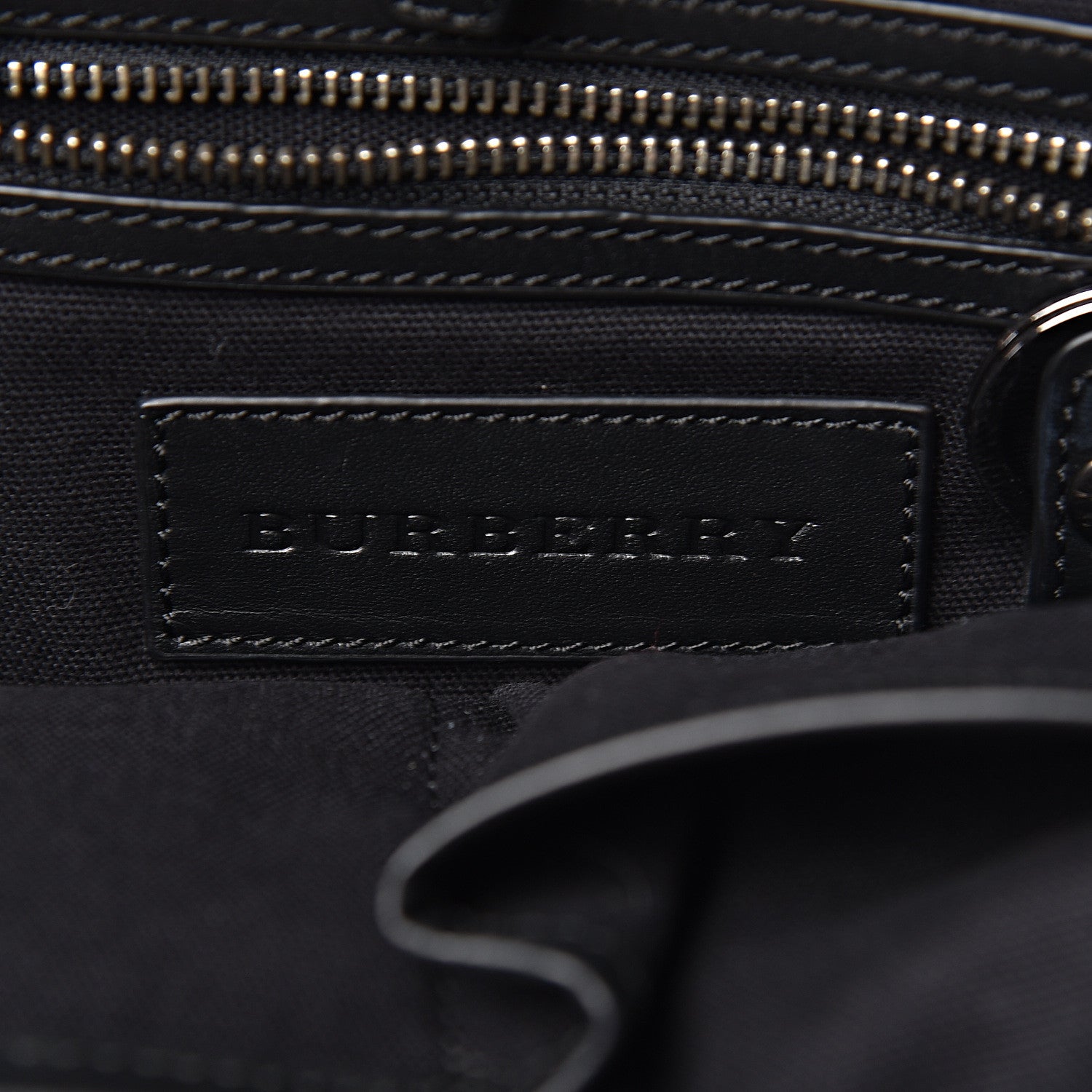 Burberry Smoked Check Backpack Black Brown 6 of 16