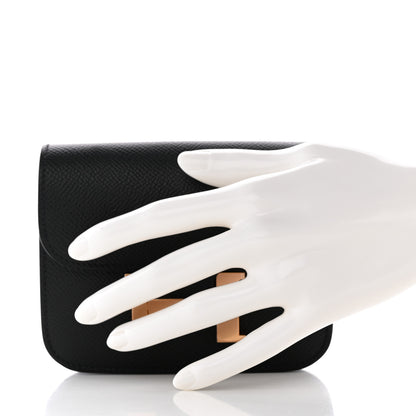Hermes Epsom Constance Slim Wallet Black 3 of 11