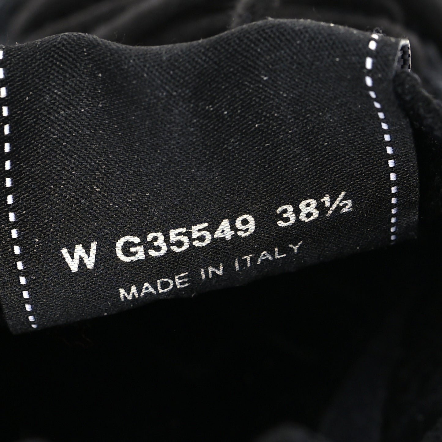Fabric Logo Sneakers 38.5 Black