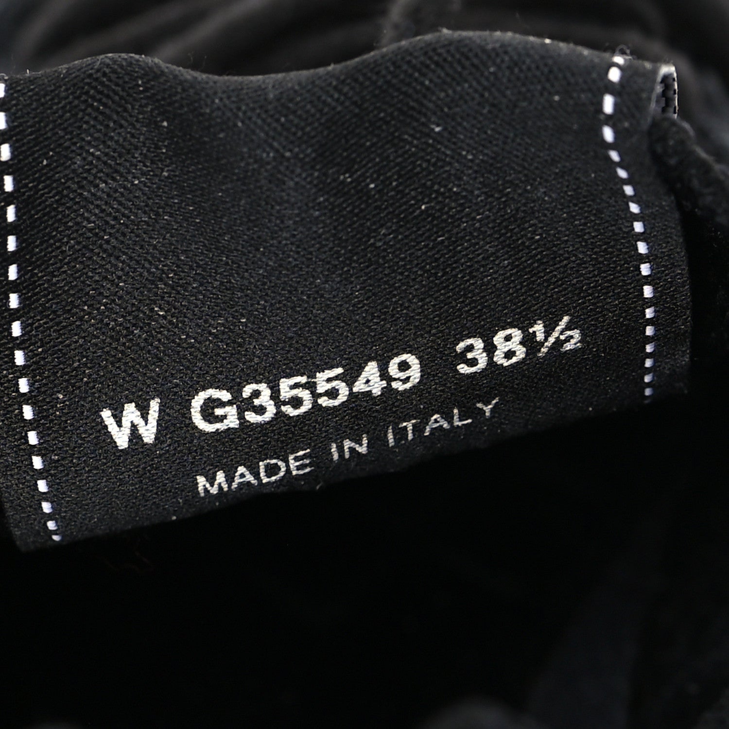 Chanel Fabric Logo Sneakers 38.5 Black 7 of 7