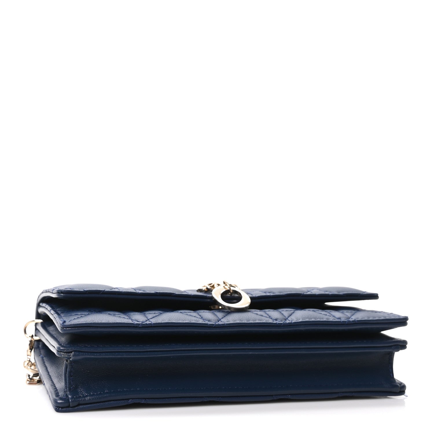 Christian Dior Lambskin Cannage Mini My Dior Bag Deep Ocean Blue 4 of 9